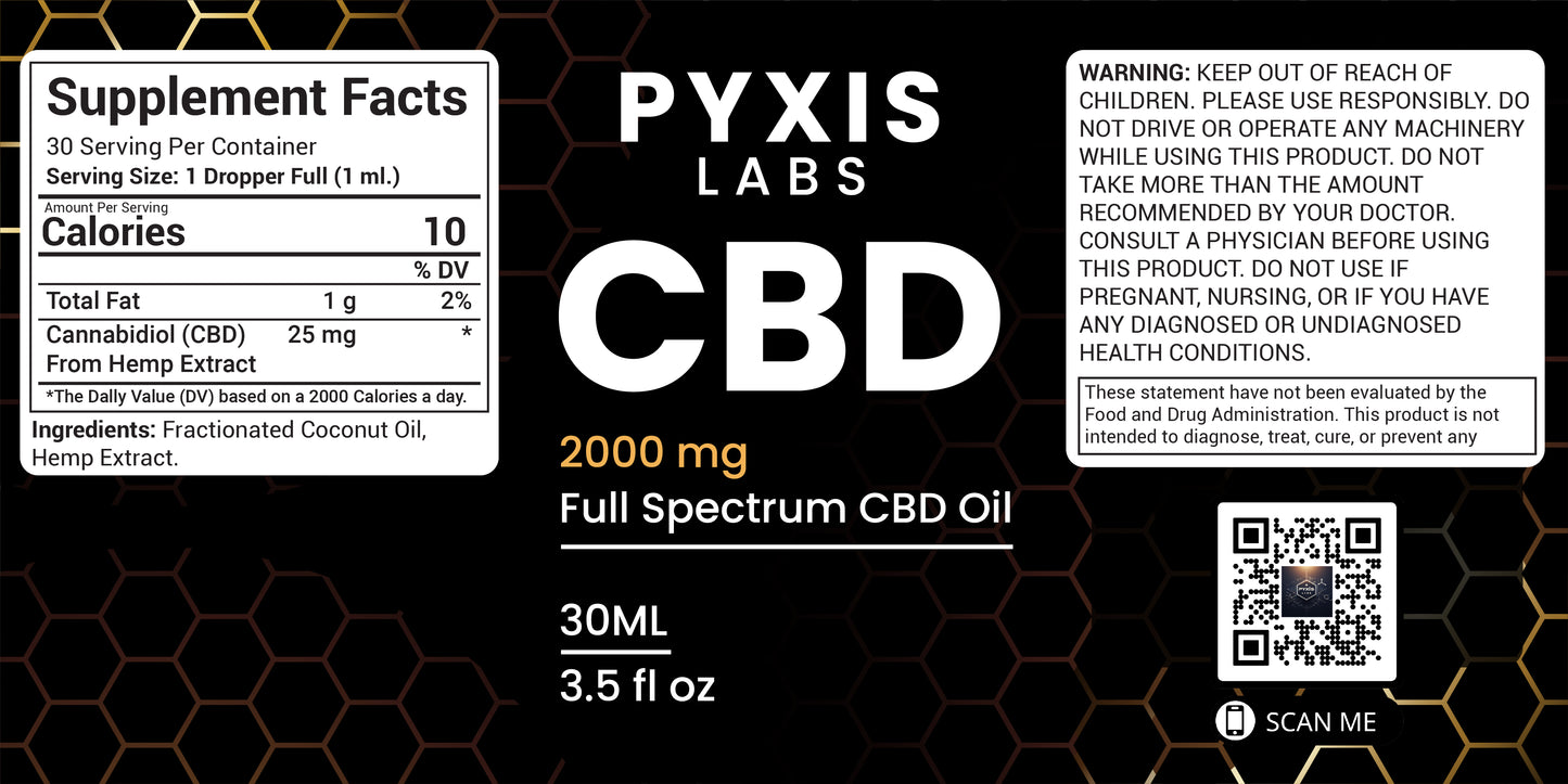 2000MG Full Spectrum CBD Oil